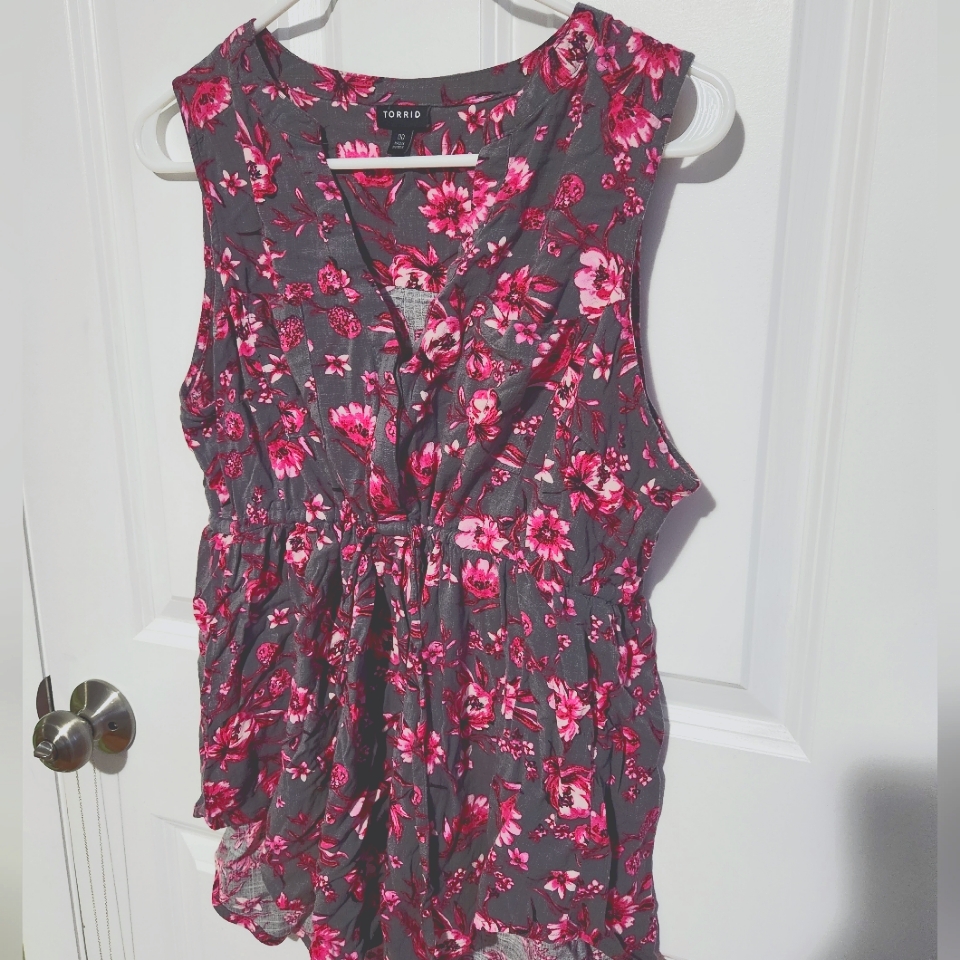 Work Blouse With Drawstring